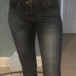abercrombie dark wash jeans
